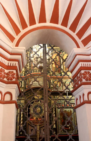 Interior Catedral São Basílio Praça Vermelha Moscou Rússia Catedral Pokrovsky — Fotografia de Stock