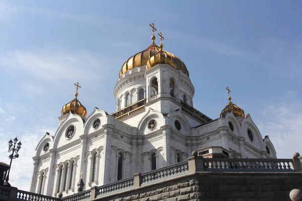 Kathedraal Van Christus Verlosser Een Kerk Moskou Rusland Aan Oever — Stockfoto