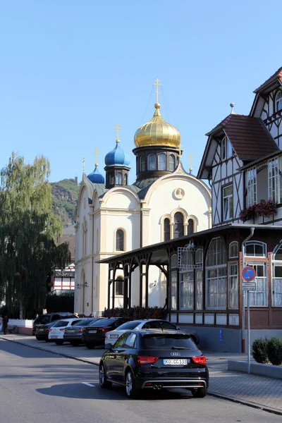 Ancienne Église Orthodoxe Russe Bad Ems Allemagne — Photo