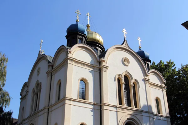 德国Bad Ems温泉城的老俄罗斯东正教教堂 — 图库照片