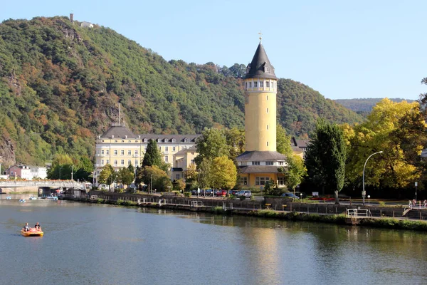 Resort Cidade Bad Ems Rio Lahn Alemanha — Fotografia de Stock