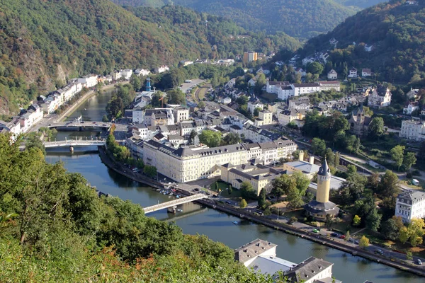 Resort Town Bad Ems Lahn Folyónál Németország — Stock Fotó