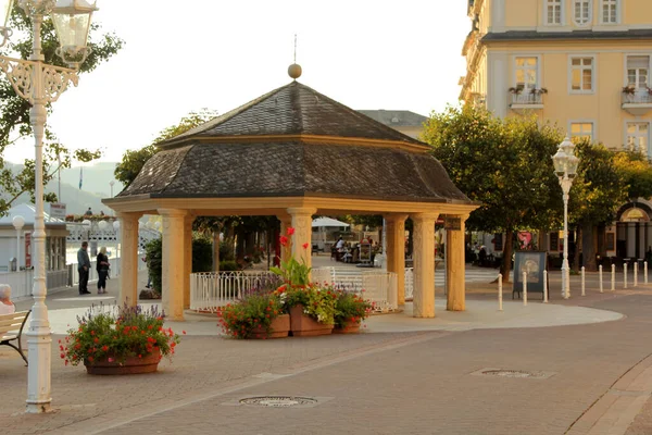 Resort Town Bad Ems Lahn Folyónál Németország — Stock Fotó