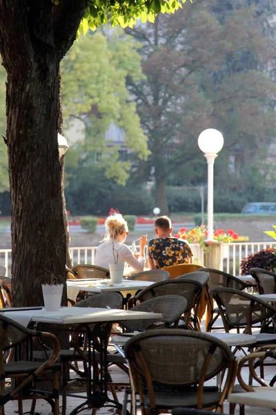 Ośrodek Wypoczynkowy Bad Ems Nad Rzeką Lahn Niemcy — Zdjęcie stockowe