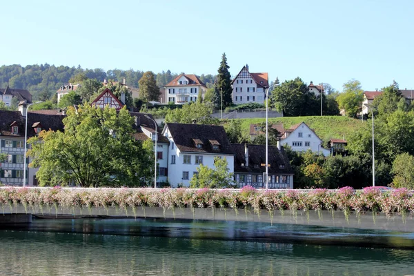 Schaffhausen Suiza Arquitectura Edificios Históricos Antiguos —  Fotos de Stock