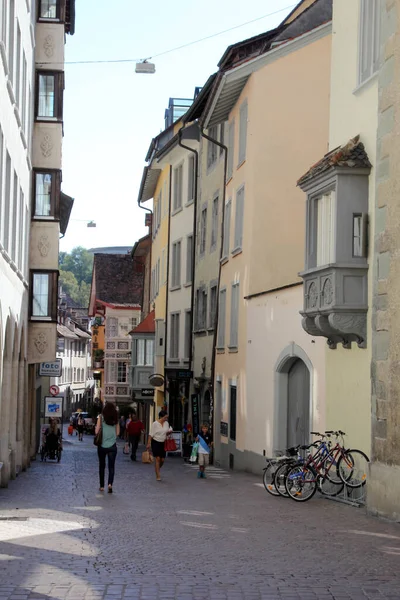 Schaffhausen Suiza Antiguo Centro Histórico Ciudad —  Fotos de Stock