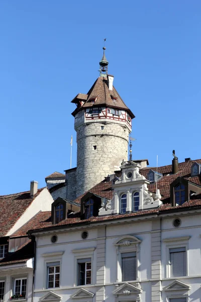 Schaffhausen Suiza Arquitectura Edificios Históricos Antiguos — Foto de Stock