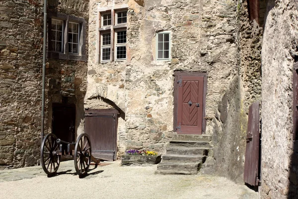 Slott Staden Runkel Vid Floden Lahn Hessen Tyskland — Stockfoto