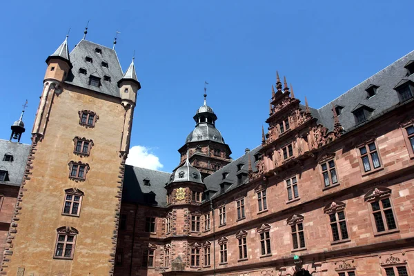 Johannisburg Παλάτι Στο Aschaffenburg Στην Main Στη Βορειοδυτική Βαυαρία Γερμανία — Φωτογραφία Αρχείου