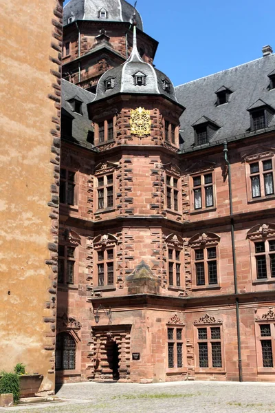 Johannisburgpalatset Aschaffenburg Main Nordvästra Bayern Tyskland — Stockfoto