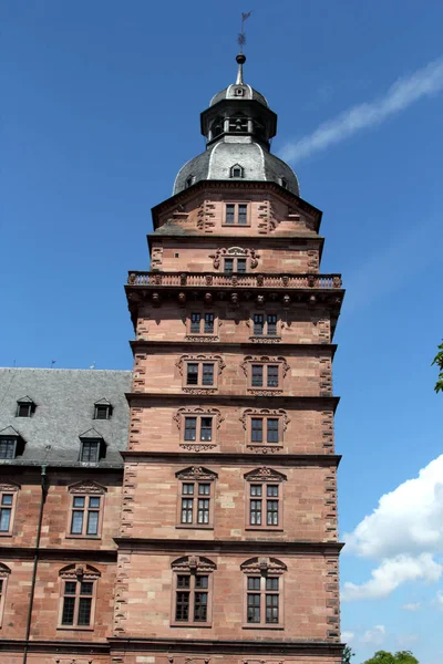 Schloss Johannisburg Aschaffenburg Main Nordwestbayern Deutschland — Stockfoto