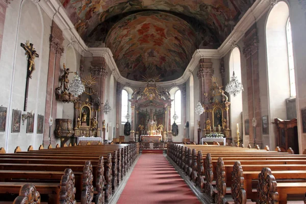 Igreja Nossa Senhora Aschaffenburg Main Noroeste Baviera Alemanha — Fotografia de Stock