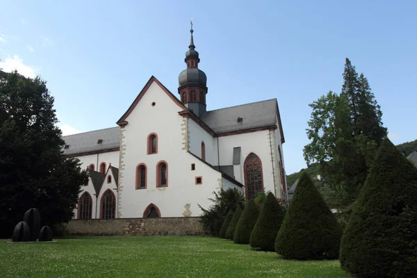 Opactwo Eberbach Koło Eltville Nad Renem Hesja Niemcy Zimą 1985 — Zdjęcie stockowe