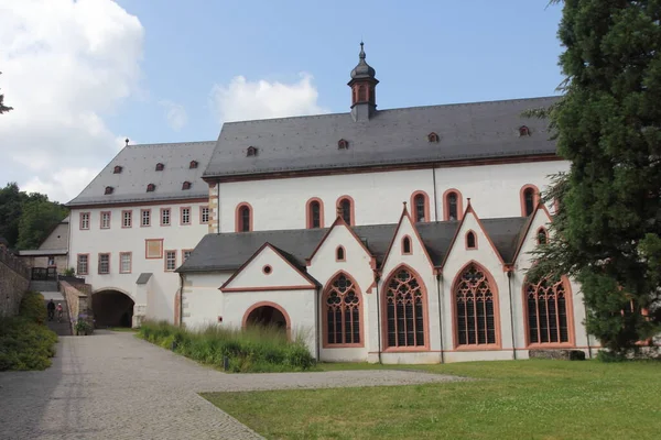Abbaye Eberbach Près Eltville Sur Rhin Hesse Allemagne Cours Hiver — Photo