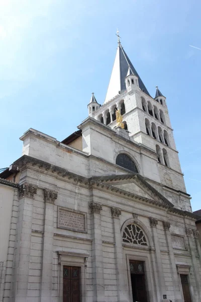 Kathedraal Het Centrum Van Annecy Hoofdstad Van Provincie Haute Savoie — Stockfoto