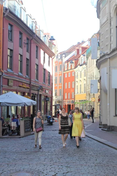 Vecchia Parte Storica Riga Lettonia — Foto Stock