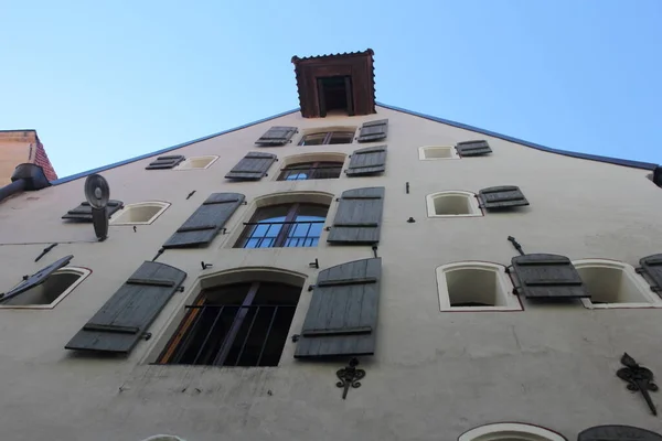 Arquitectura Histórica Del Casco Antiguo Riga Letonia —  Fotos de Stock