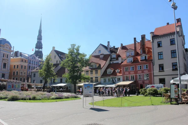 Plaza Principal Riga Letonia — Foto de Stock