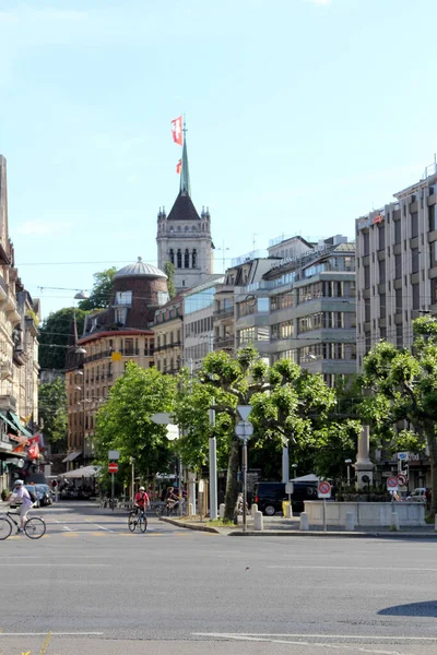 Geneva Swiss City Geneva Second Most Populous City Swiss French — Stock Photo, Image