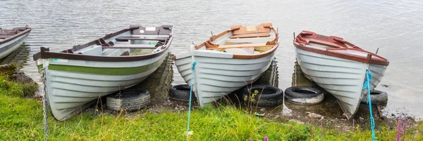 Bateaux Rames Kilbeg Pier Près Ville Headford Dans Comté Galway — Photo