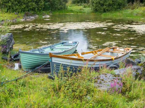 Ruderboote Kilbeg Pier Der Nähe Der Stadt Headford County Galway — Stockfoto