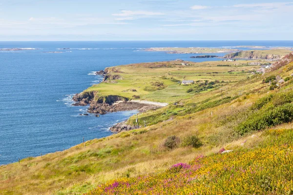 Vista Dalla Sky Road Vicino Clifden Nella Contea Galway Irlanda — Foto Stock