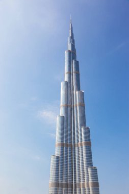 Dubai, Birleşik Arap Emirlikleri - 21 Kasım 2010: Detay Burj Khalifa, dünyanın en yüksek binası, Birleşik Arap Emirlikleri Dubai yer alan.