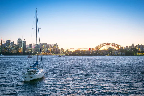 Sydney Skyline at Sunset — Stock Photo, Image