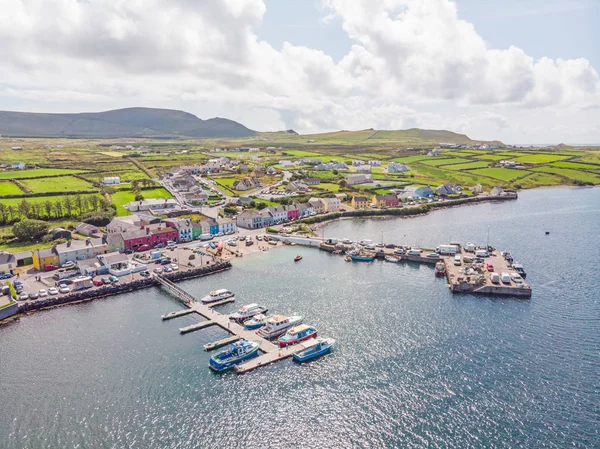 Vista aérea de Portmagee — Fotografia de Stock