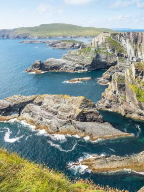 Kerry Cliffs in Ireland clipart