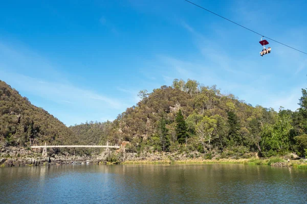 Cataract Gorge Chairlift 스톡 이미지
