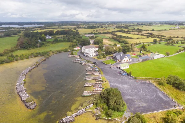 Вид с воздуха на Гринфилд в Ирландии — стоковое фото