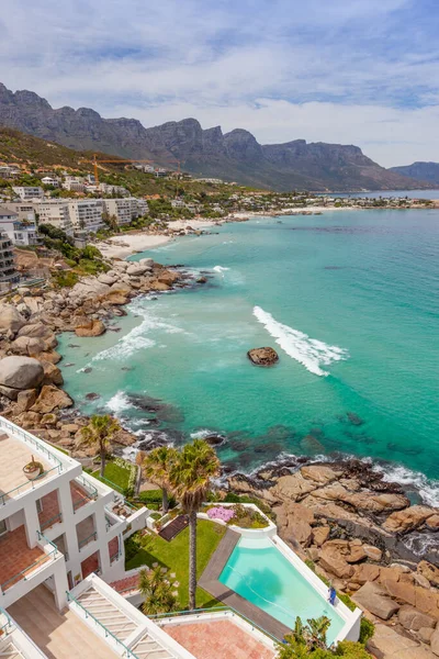 Cape Town Güney Afrika Clifton Sahili Bakan Lüks Daireler — Stok fotoğraf