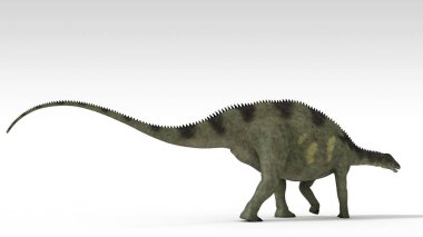 3D render brachytrachelopan dinozor