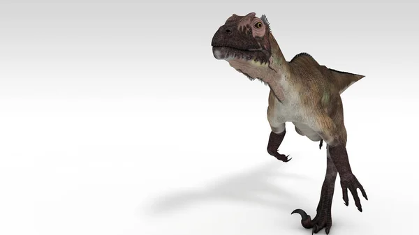 배경에 공룡의 다채로운 — 스톡 사진