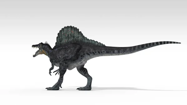 Kolorowa Ilustracja Dinozaura Białym Tle — Zdjęcie stockowe