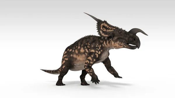 Барвиста Ілюстрація Динозавра Ізольована Білому Тлі — стокове фото