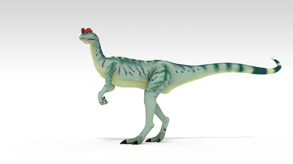 Colorful Illustration Dinosaur Isolated White Background — Stock Photo, Image