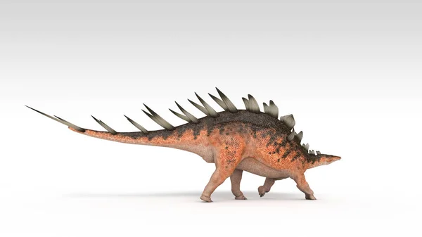 Beyaz Arka Planda Izole Dinozor Renkli Illüstrasyon — Stok fotoğraf