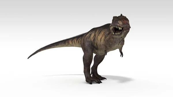 Rendering Tyrannosaurus Isolerad Vit — Stockfoto