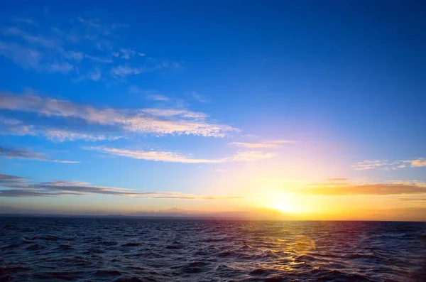 Západ Slunce Nebo Sunrise Tropické Moře — Stock fotografie