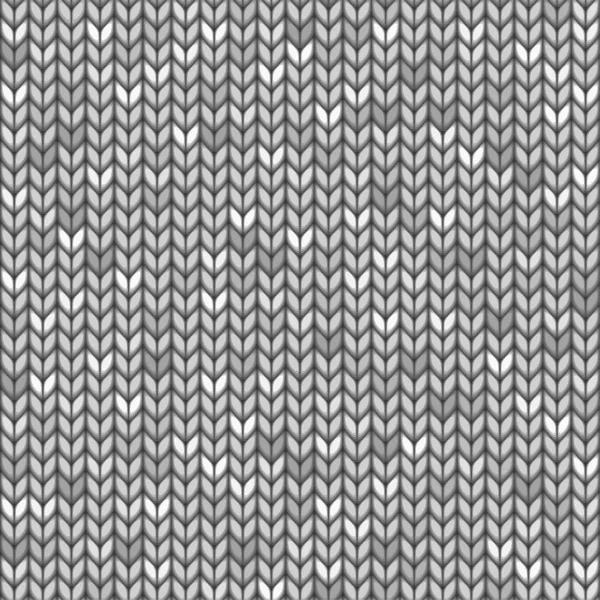 White Seamless Knitted Fabric Abstract Background — Stockvector