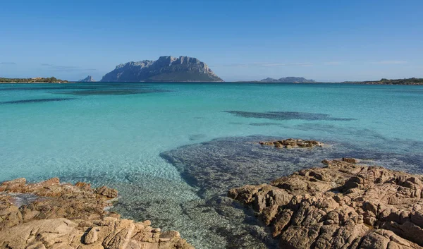 Mare Turchese Sulla Baia Porto Istana Olbia Sardegna — 图库照片