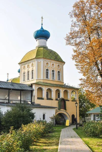 Tower Vvedensky Gates Tikhvin Monastery Russia — Stock Photo, Image