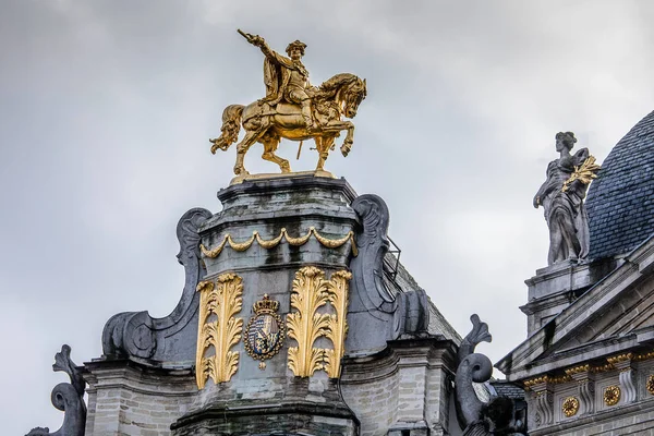 Statua Equestre Carlo Alessandro Lorena Cima Alla Casa Arbre Grand — Foto Stock