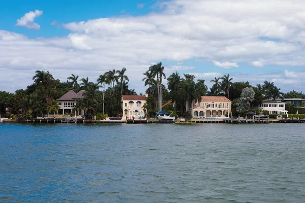 Miami Spojené Státy Října 2016 Star Island Umělého Ostrova Zátoce — Stock fotografie