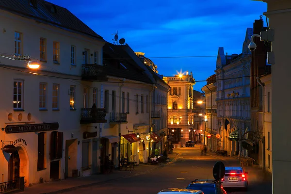 Vilnius Litva Dubna 2018 Malebné Ausros Vartu Ulice Starého Města — Stock fotografie