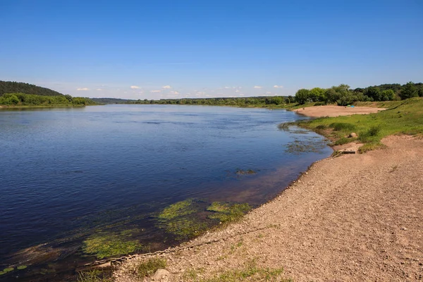 Река Неман Возле Запыскиса Вилькии Литва — стоковое фото