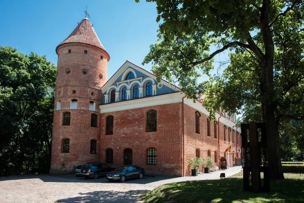 Raudondvaris Litwa Czerwca 2018 Wieża Raudondvaris Zamek Historycznego Zamku Litwie — Zdjęcie stockowe