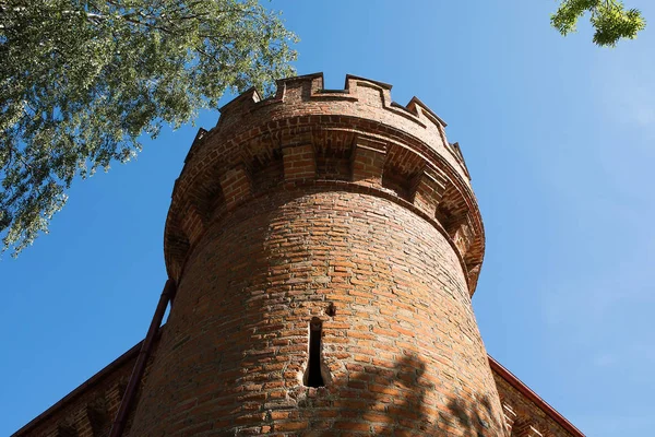 Raudone Litvanya Haziran 2018 Tower Raudone Kalesi Tarihi Konut Kalesi — Stok fotoğraf